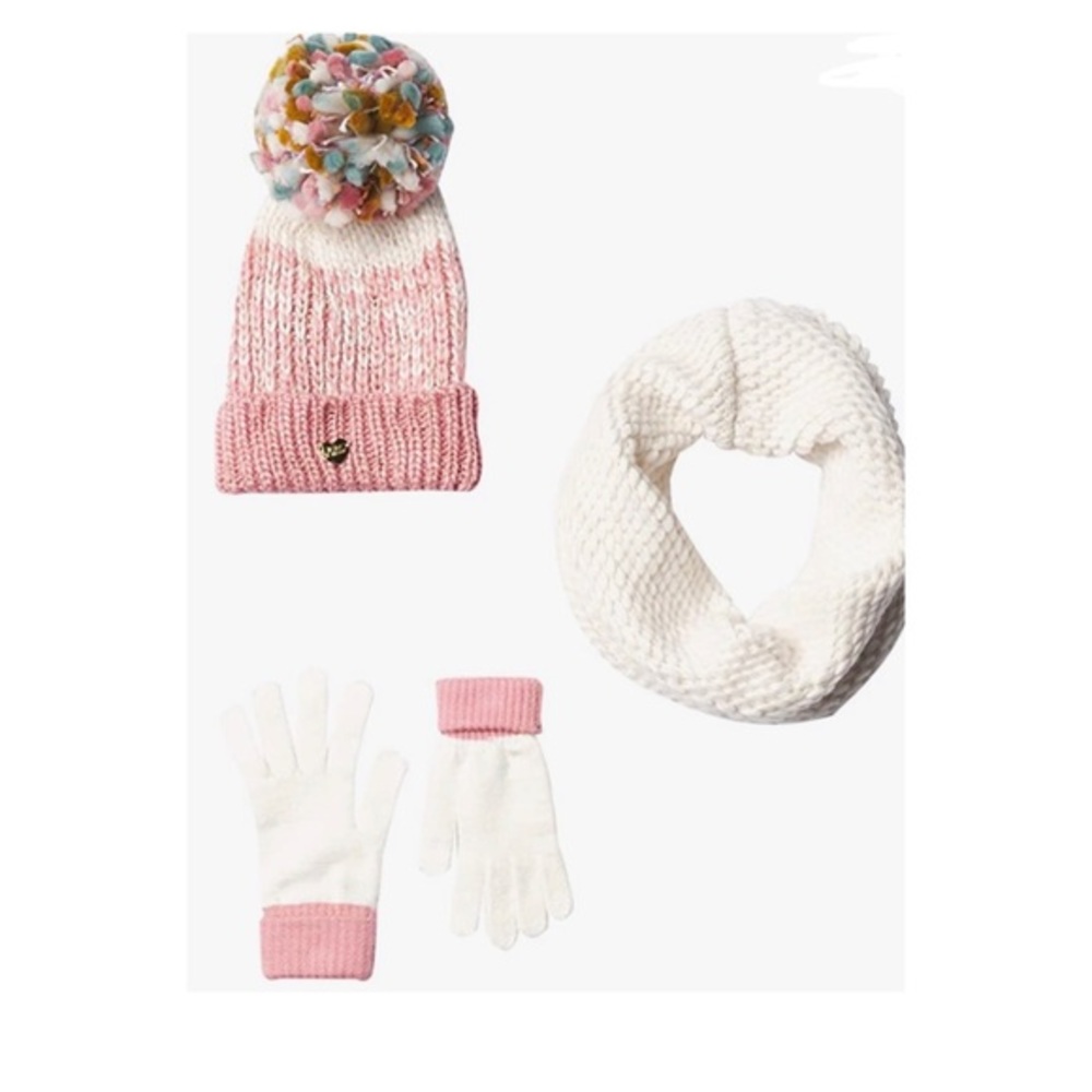 NWT Betsey Johnson Funshine 3-Piece Cold Weather Set - Picture 3 of 8